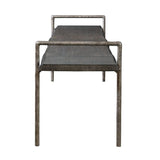 Modern European furniture - Gray Acacia Wood Bench- www.oroa.com