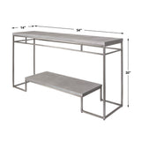 Brushed Nickel Console Table by Uttermost Clea, alternate view 5