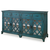 Modern European furniture - Green Wooden Cutouts Credenza - www.oroa.com
