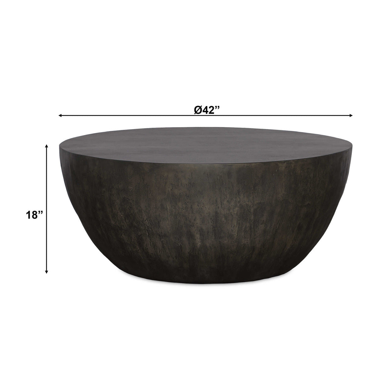   Round Mango Wood Coffee Table | Oroa.com