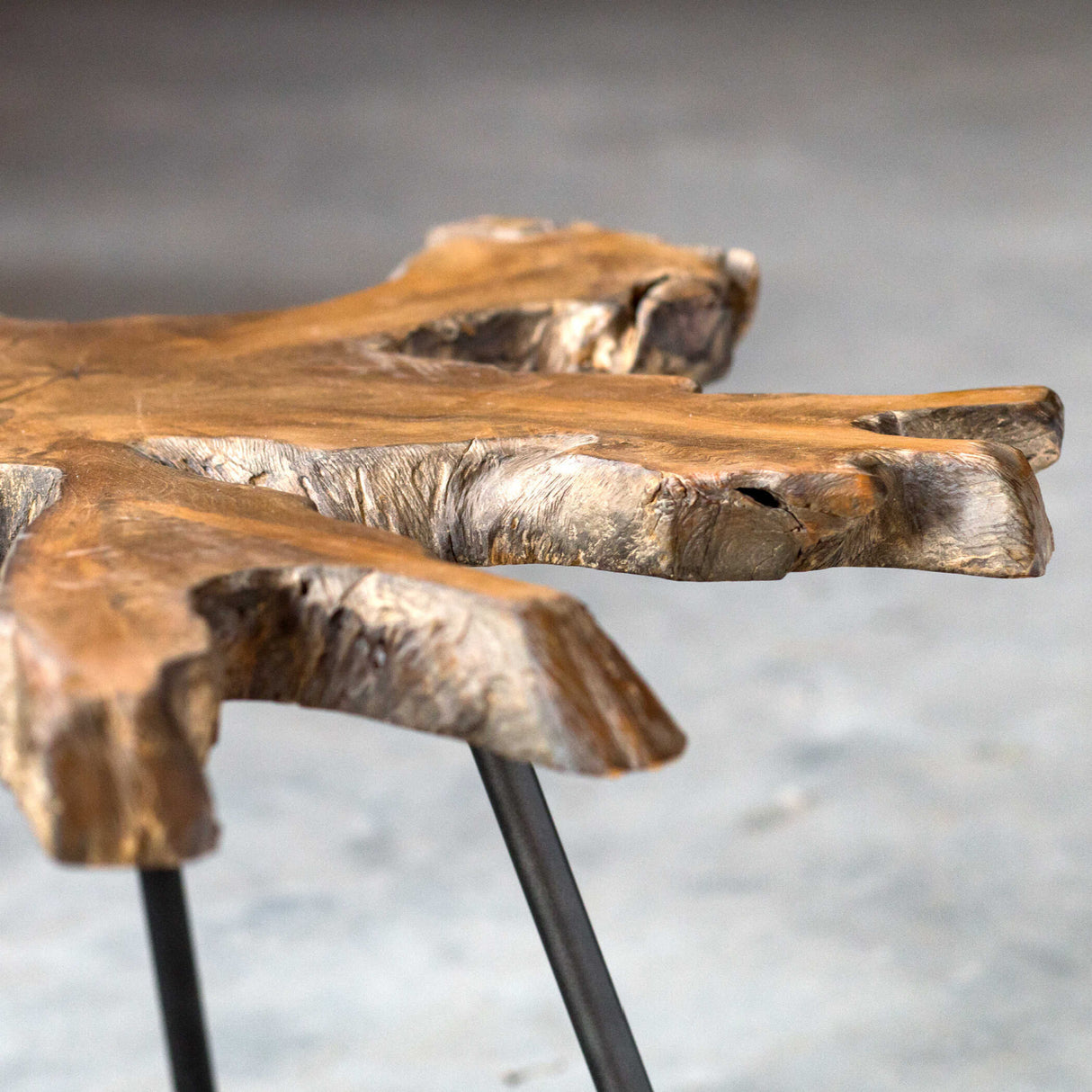 Modern European furniture - Organic Teak Wood Coffee Table - www.oroa.com