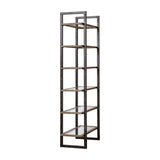 Modern European furniture - Iron Frame 6-Shelf Bookcase - www.oroa.com