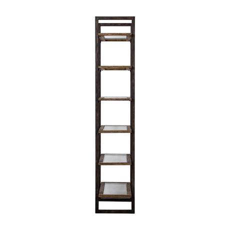 Modern European furniture - Iron Frame 6-Shelf Bookcase - www.oroa.com
