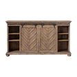 Modern European furniture - Wooden Chevron Media Console - www.oroa.com