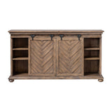 Modern European furniture - Wooden Chevron Media Console - www.oroa.com