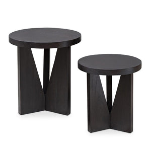   Black Mindi Nesting Tables (2) | Oroa.com