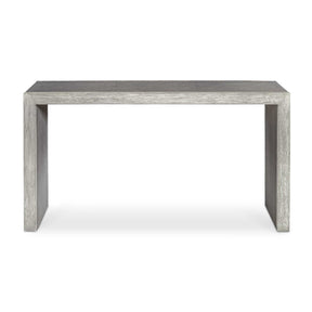 Modern European furniture - Gray Shagreen Look Console Table - www.oroa.com