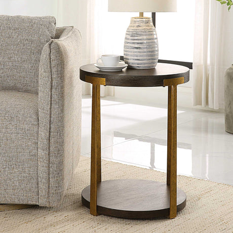 Round Two-Layer Side Table | Uttermost Palisade