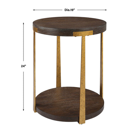Round Two-Layer Side Table | Uttermost Palisade