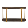 Modern European furniture - Brown Oak Console Table - www.oroa.com