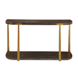Modern European furniture - Brown Oak Console Table - www.oroa.com