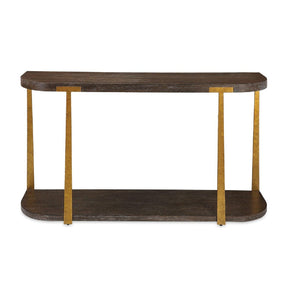 Brown Oak Console Table by Uttermost Palisade
