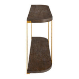Modern European furniture - Brown Oak Console Table - www.oroa.com