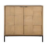 Modern European furniture - Geometric Patterned 2-Door Cabinet - www.oroa.com