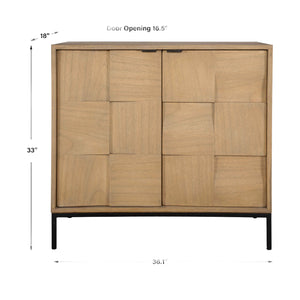   Geometric Patterned 2-Door Cabinet | Oroa.com