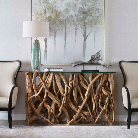 Teak Roots Console Table | Uttermost