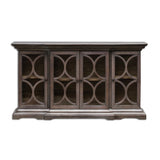 Modern European furniture - Open-Carved 4-Door Wooden Cabinet - www.oroa.com