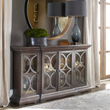 Modern European furniture - Open-Carved 4-Door Wooden Cabinet - www.oroa.com