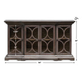Modern European furniture - Open-Carved 4-Door Wooden Cabinet - www.oroa.com