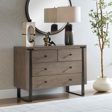 Modern European furniture - Light Oak 4-Drawer Chest - www.oroa.com