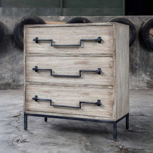   Mango Wood 3-Drawer Accent Chest | Oroa.com