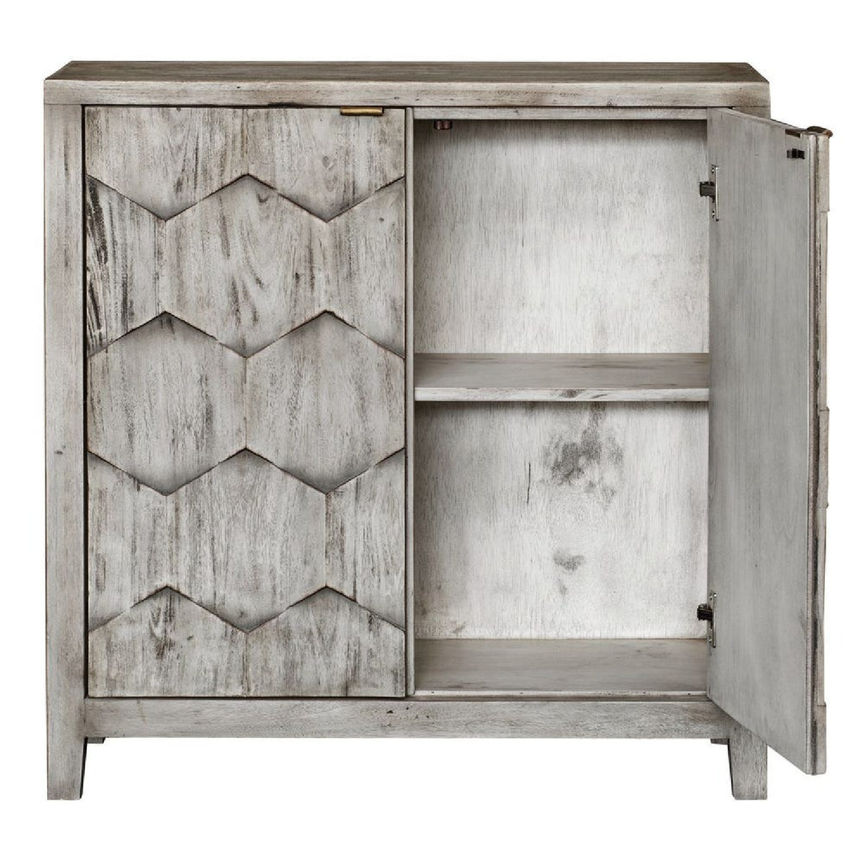   2-Door Honeycomb Mahogany Cabinet | Oroa.com