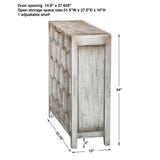 Modern European furniture - 2-Door Honeycomb Mahogany Cabinet - www.oroa.com