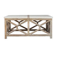 Modern European furniture - Natural Limestone Square Coffee Table - www.oroa.com