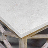 Modern European furniture - Natural Limestone Square Coffee Table - www.oroa.com