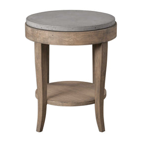 Modern European furniture - Round Birch Wood Side Table - www.oroa.com