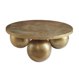 Sphere Base Aluminum Coffee Table | Uttermost Triplet