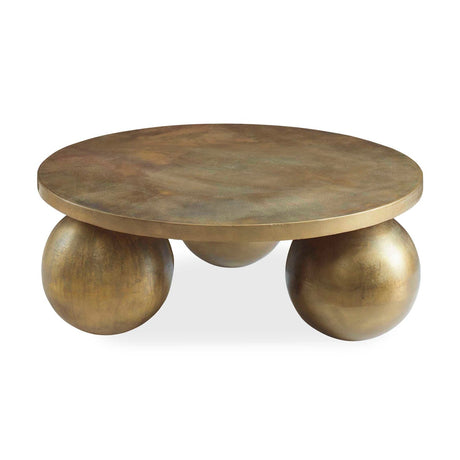 Sphere Base Aluminum Coffee Table | Uttermost Triplet