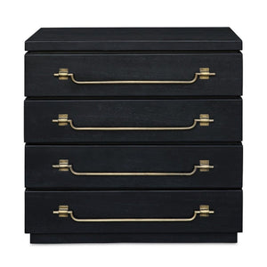   Black Mahogany 4-Drawer Accent Chest | Oroa.com