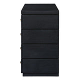 Modern European furniture - Black Mahogany 4-Drawer Accent Chest - www.oroa.com
