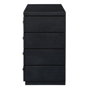   Black Mahogany 4-Drawer Accent Chest | Oroa.com