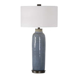Distressed Blue Ceramic Table Lamp | Uttermost Vicente