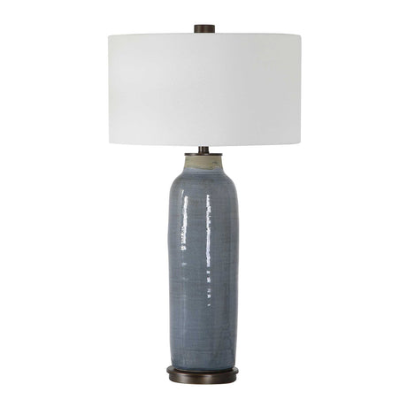 Distressed Blue Ceramic Table Lamp | Uttermost Vicente