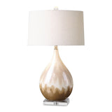 Earth-Toned Glaze Ceramic Table Lamp | Uttermost Flavian