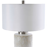 Beige Dripped Ceramic Table Lamp | Uttermost Georgios