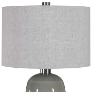   Terracotta & Green Ceramic Table Lamp | Oroa.com