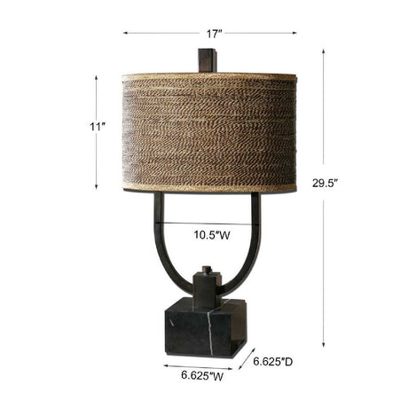 Modern European furniture - Woven Rattan Table Lamp - www.oroa.com