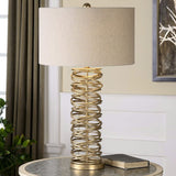 Antique Silver Loops Table Lamp | Uttermost Amarey