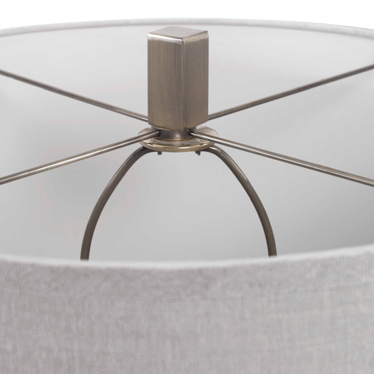   Pleated Gray Glass Table Lamp | Oroa.com