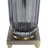 Pleated Gray Glass Table Lamp | Uttermost Vilminore