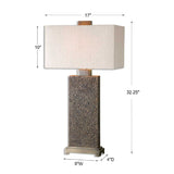 Modern European furniture - Beige Linen Shade Table Lamp - www.oroa.com