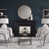 Gloss White Ceramic Table Lamp | Uttermost Guerina