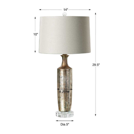 Modern European furniture - Bronze Glazed Ceramic Table Lamp - www.oroa.com