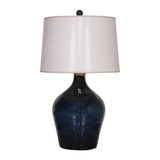 Hammered Blue Glass Table Lamp | Uttermost Lamone