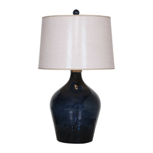   Hammered Blue Glass Table Lamp | Oroa.com