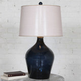 Hammered Blue Glass Table Lamp | Uttermost Lamone